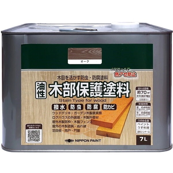 ニッペ 油性木部保護塗料 オーク 7L メーカー直送