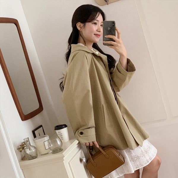 ハーフトレンチコート jk2812