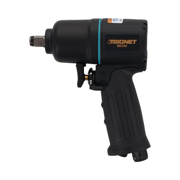SIGNET シグネット 1／2DR 軽量コンパクト型エアーインパクトレンチ 最大540N.m 色ブラックゴールド 65341