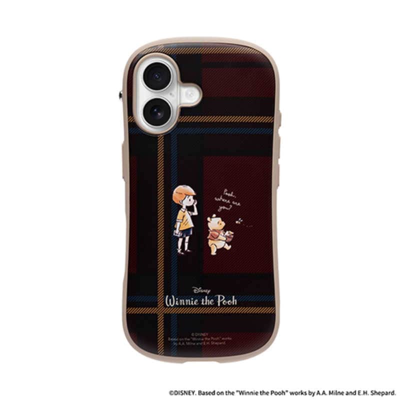HAMEE　［iPhone 17専用］ディズニーキャラクター iFace First Class Cafe MagSynqケース iFace プー/チェック/レッド　41-187412