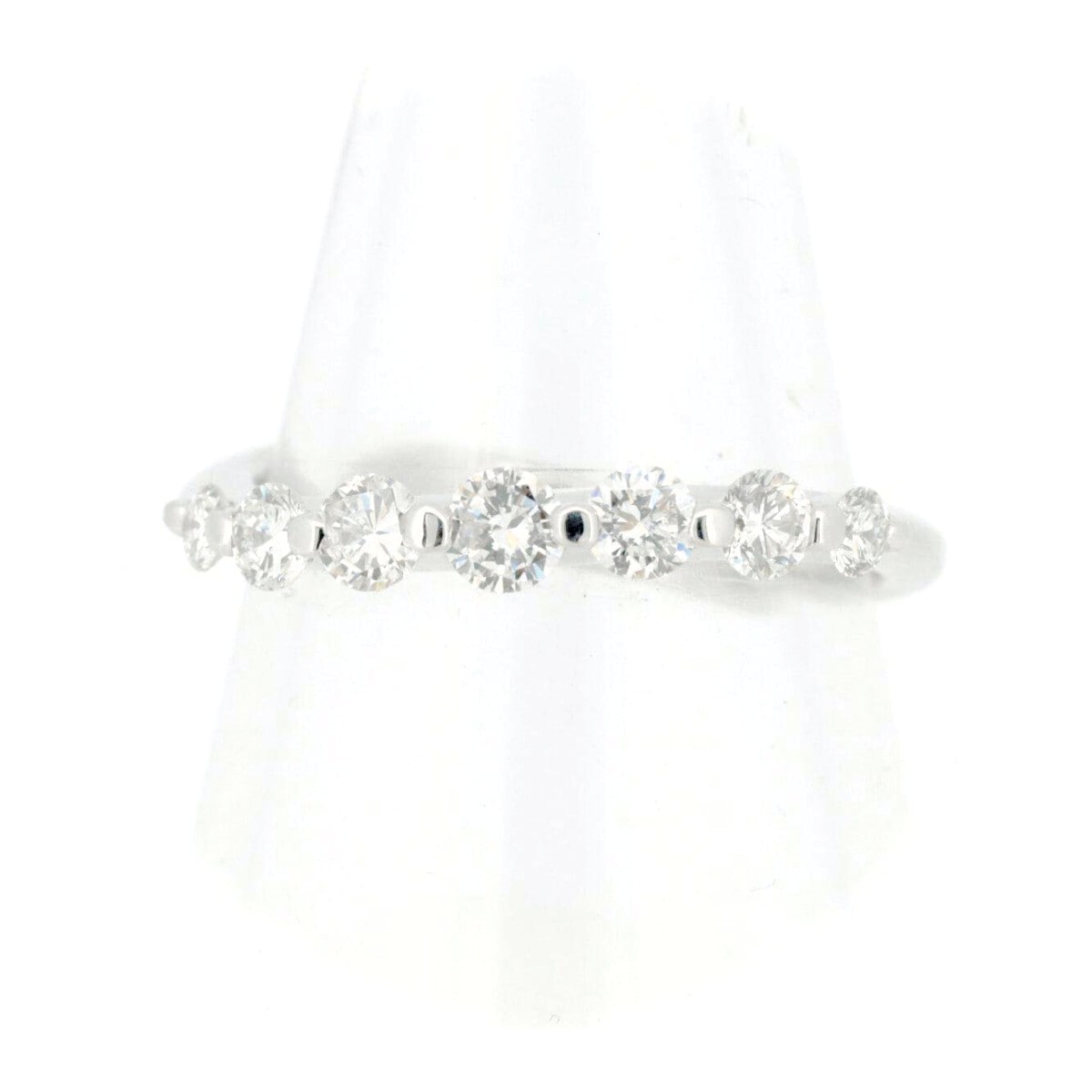 Pt900(プラチナ) ダイヤモンド リング 指輪 0.55ct 7P 9号 質屋出品