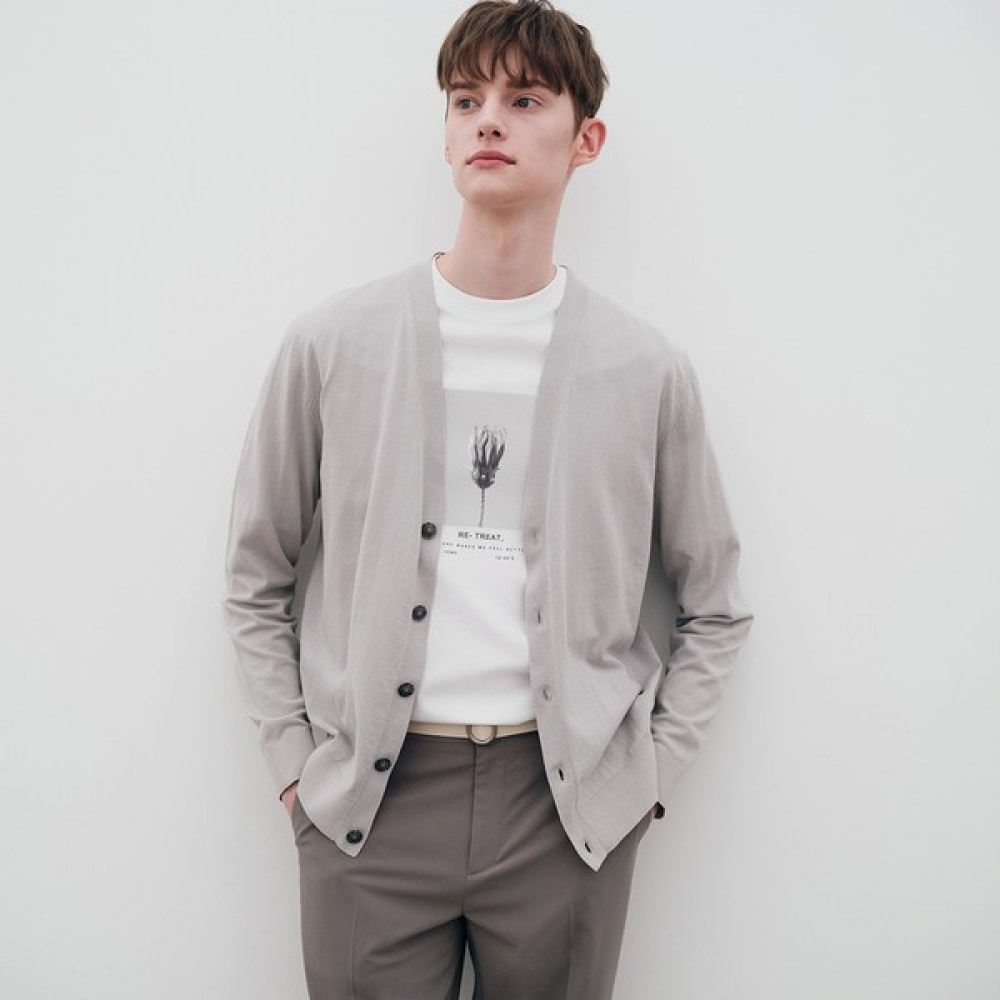 [マインドブリッジ] コットンカーディガン MXCD3120