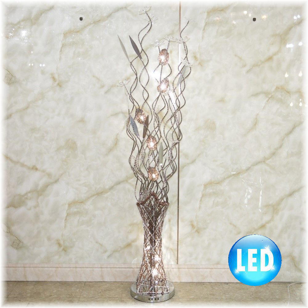 【LED付き！】新品 豪華 LED アルミ製 可愛い フロアスタンド スタンドライト スタンド照明 16,117円