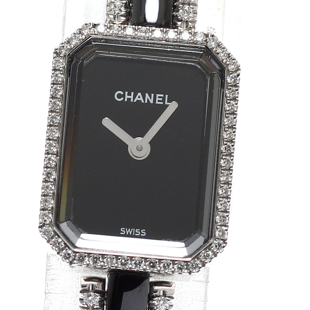 シャネル CHANEL H2147 プルミエール K18WG ベゼルブレスダイヤ クォーツ レディース _921781【中古】