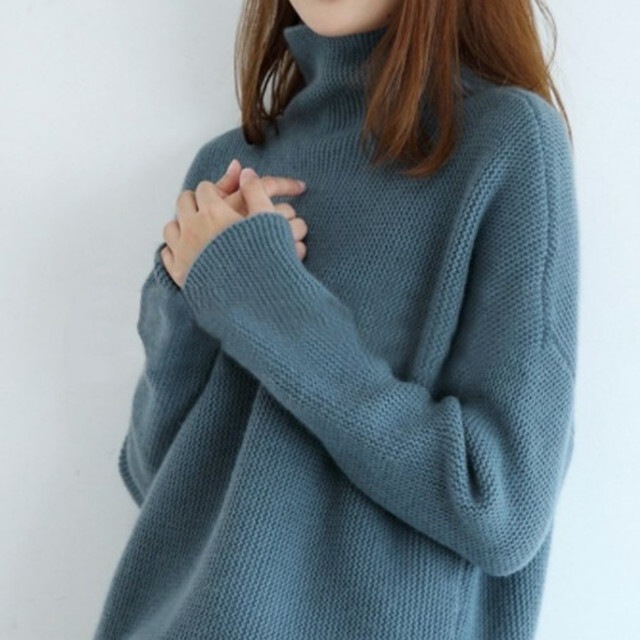 【送料無料】レディース ニット セーター 長袖 レディース カシミヤ 暖かい シンプル