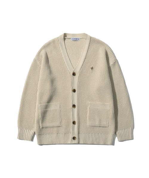 5252 オーアイオーアイ WAFFLE KNIT CARDIGAN [BEIGE] 5,490円