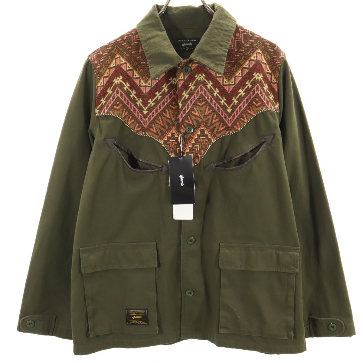 未使用 長袖 ペルシャフィールド ジャケット 2 カーキ メンズ 15,510円