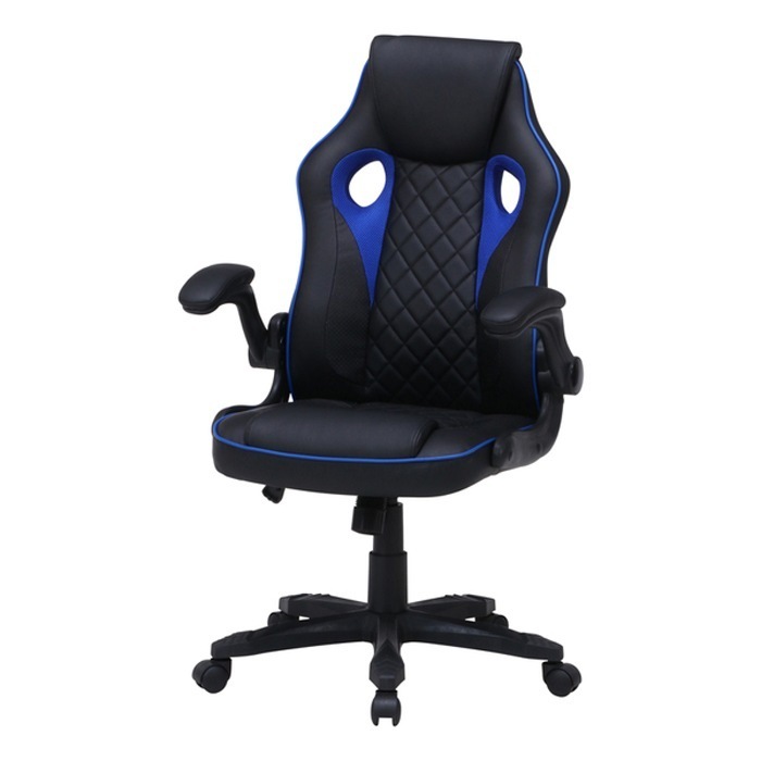 ゲーミングチェア シグナル ブルー fj-15508 ブラック/ブルー