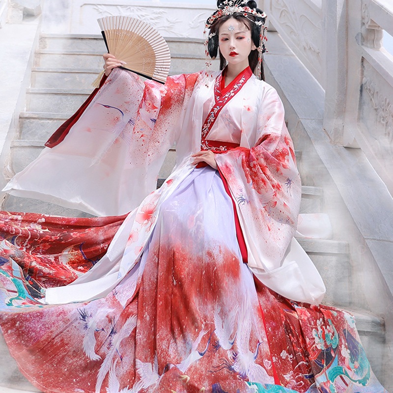 チャイナ服 漢服 セットアップ レディース ワンピース プレ衣装 チャイナドレス ドレス 唐装漢服 宮廷衣装 舞台ステージ衣装 中国風 豪華華流-14 6,266円