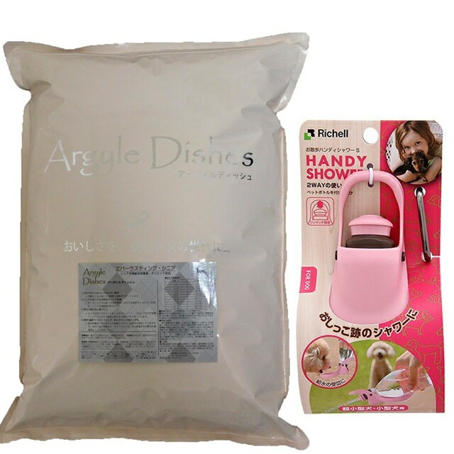 アーガイルディッシュ エバーラスティング シニア 4kg【犬想いオリジナルセット】【お散歩ハンディシャワー Ｓサイズ ライトピンク付】 7,960円