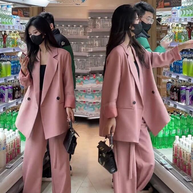 パンツスーツ 春秋 レディース カジュアルスーツ 通勤 就活スーツ セレモニースーツ 可愛い 2点セット ジャケット+パンツ セットアップ オフィス OL ビジネススーツ リクルートスーツ 上品 ママ