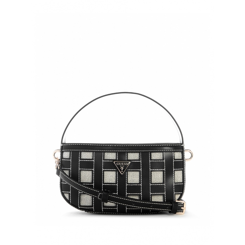 GUESS フランキーカラーグリッドミニホーボーバッグ HQ2A3A11