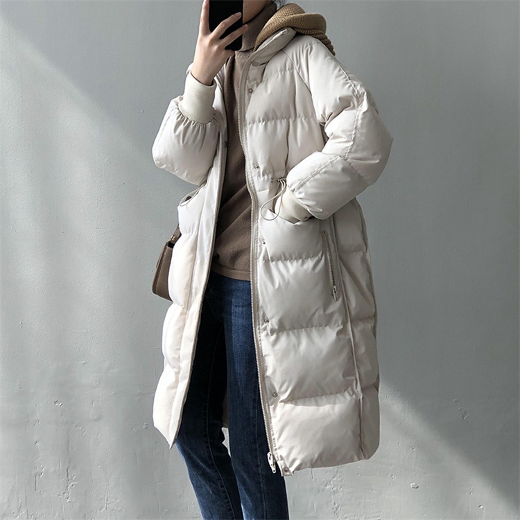 早い者勝ち 厚手ジャケット コート トレンド 中長セクション 中綿ジャケット 防寒ジャケット フード付き