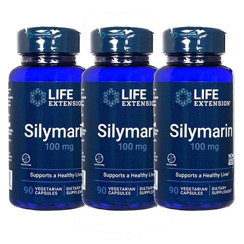 シリマリン100mg 90錠 3本 ライフエクステンション 海外発送便商品 日時指定不可 国際郵便