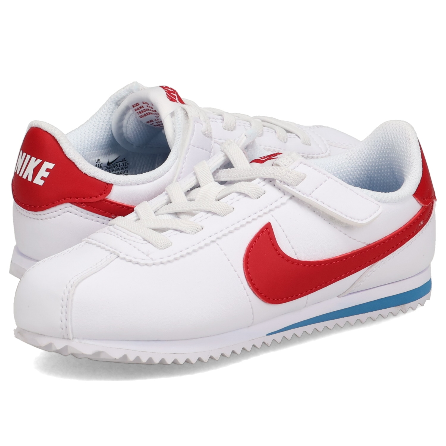 コルテッツ イージーオン スニーカー キッズ ホワイト 白 DM0951-115