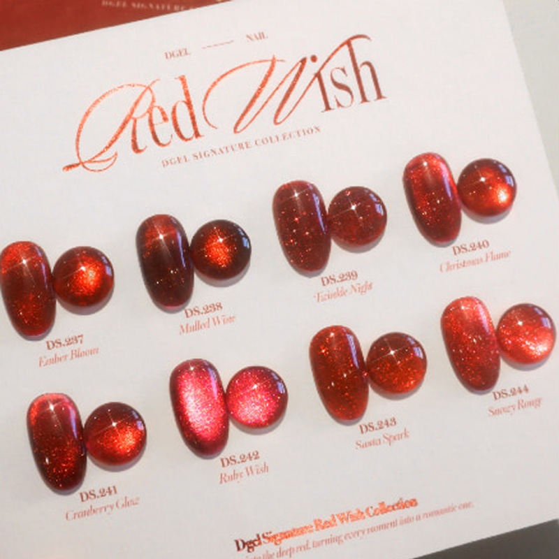 DGEL 【RED WISH 】 GLITTER MAGNET COLLETION 8色 セット / シグネチャーレディ