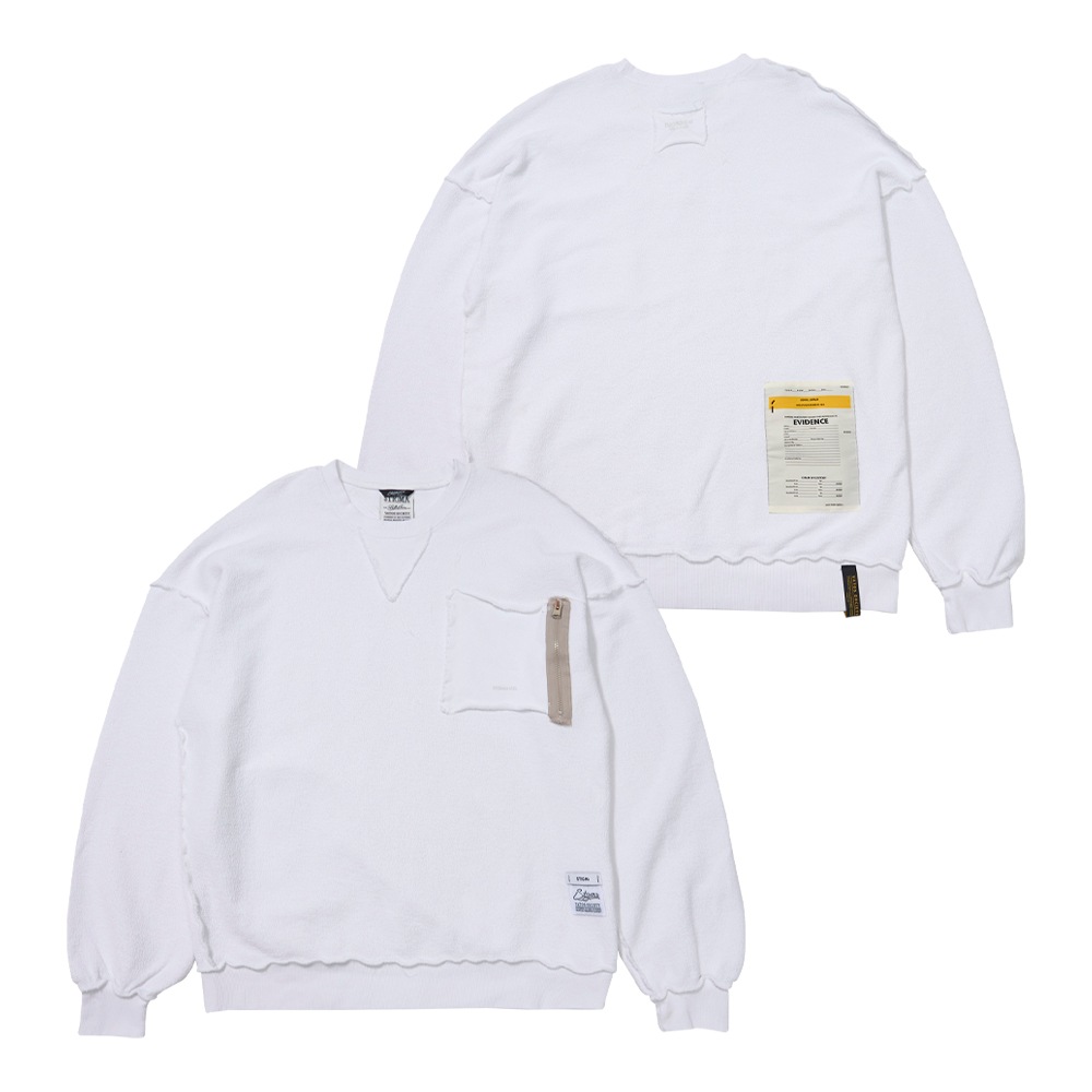 INSIDEOUT OVERSIZED BIO-WASHED CREWNECK V2 WHITE