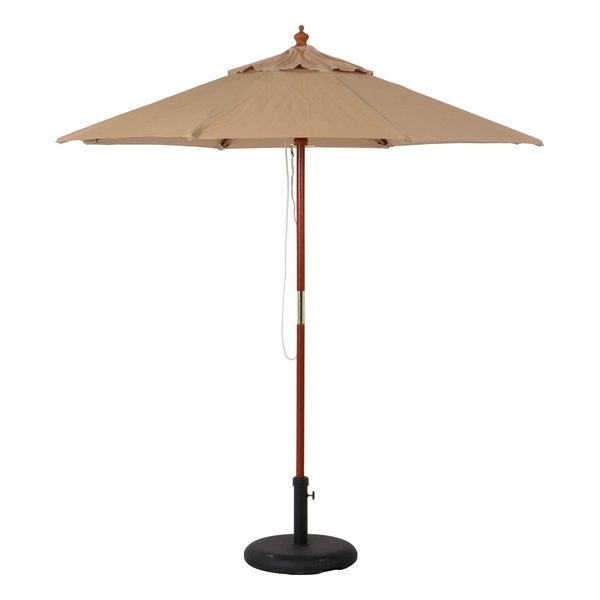 木製パラソル 直径210cm アイボリー 210IV