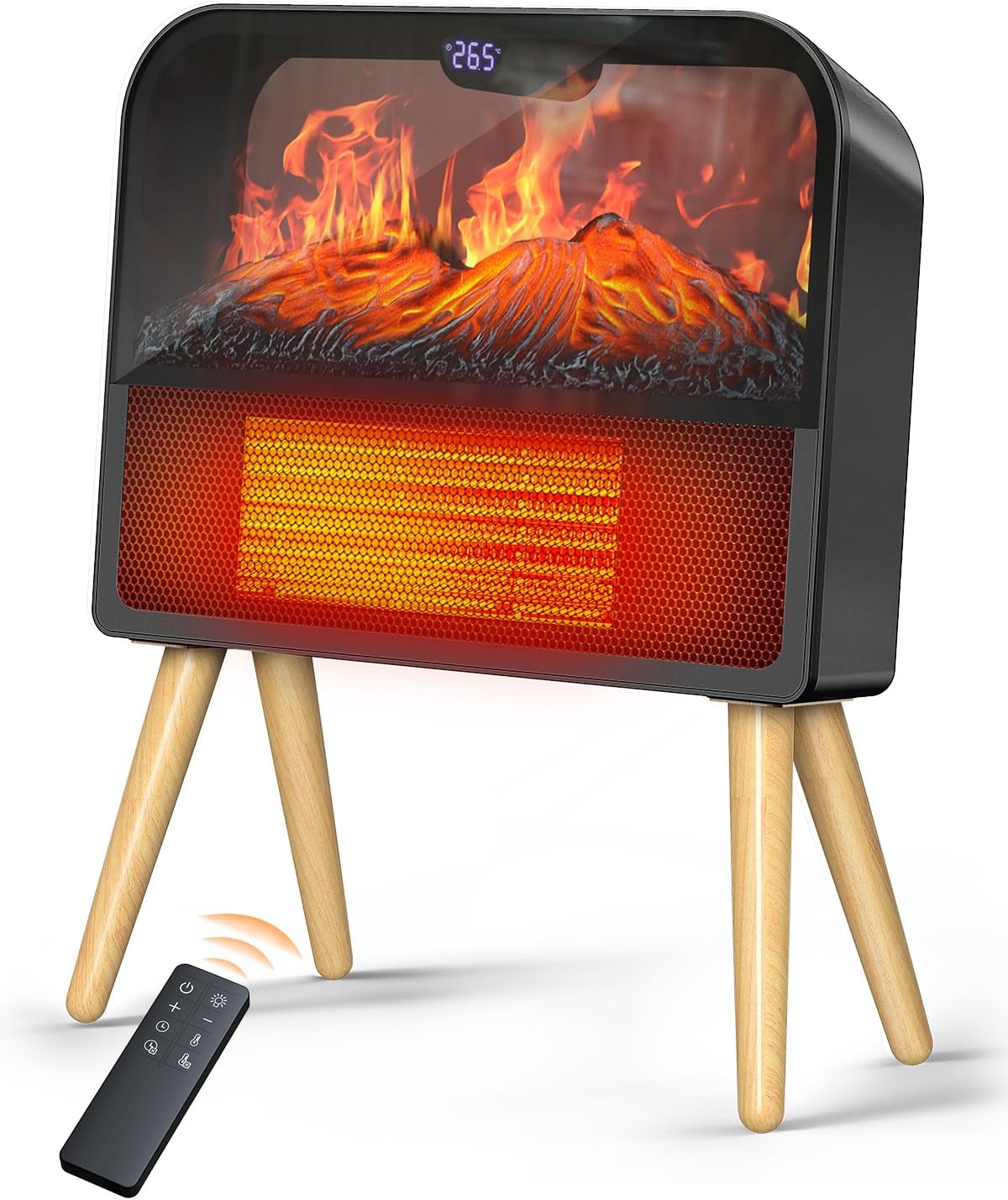 暖炉型 セラミックヒーター 大風量 速暖 【冬新型・3D疑似炎】 電気ストーブ 暖房器具 省エネ 電気ヒーター 揺らめく炎 3段階温風調節 タイマー機能 セラミックファンヒーター 電気暖炉