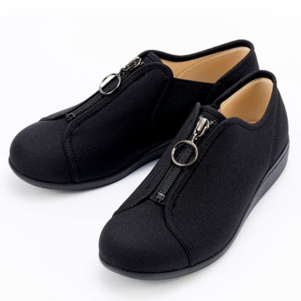 ASAHI アサヒシューズ 快歩主義 L176 ブラック ファスナー KS23963 レディース