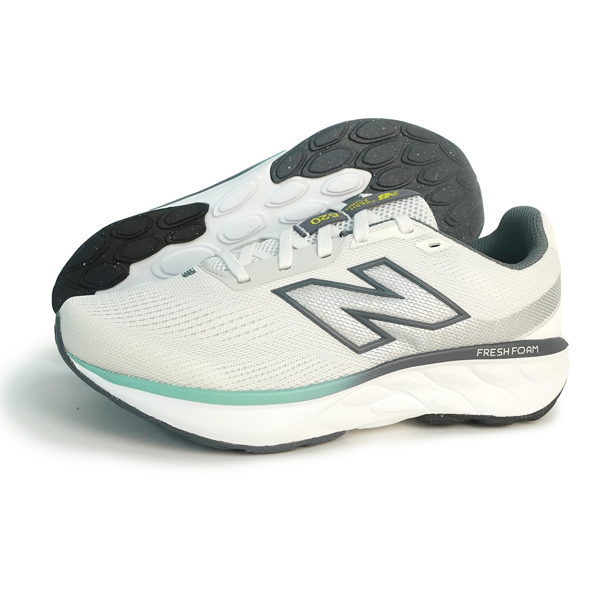 スニーカー メンズ 520 運動靴 普段履き NB M520 6DX 2E グレイ/ポップグリーン 国内正規品