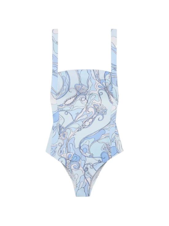 EMILIO PUCCI Women One-Piece Swimsuits 6HMC75 6H835 P21 PALE BLUE