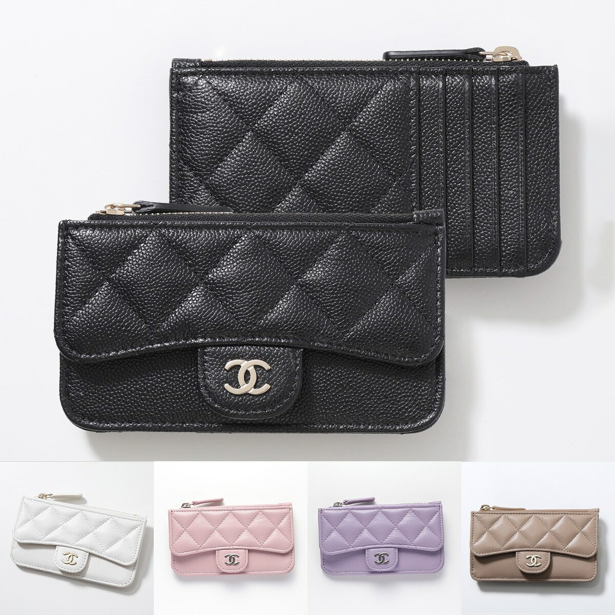 CHANEL シャネル コインケース カードケース MATELASSE マトラッセ AP2570 B10583 B15532 Y04059 レディース キルティング レザー フラグメントケース