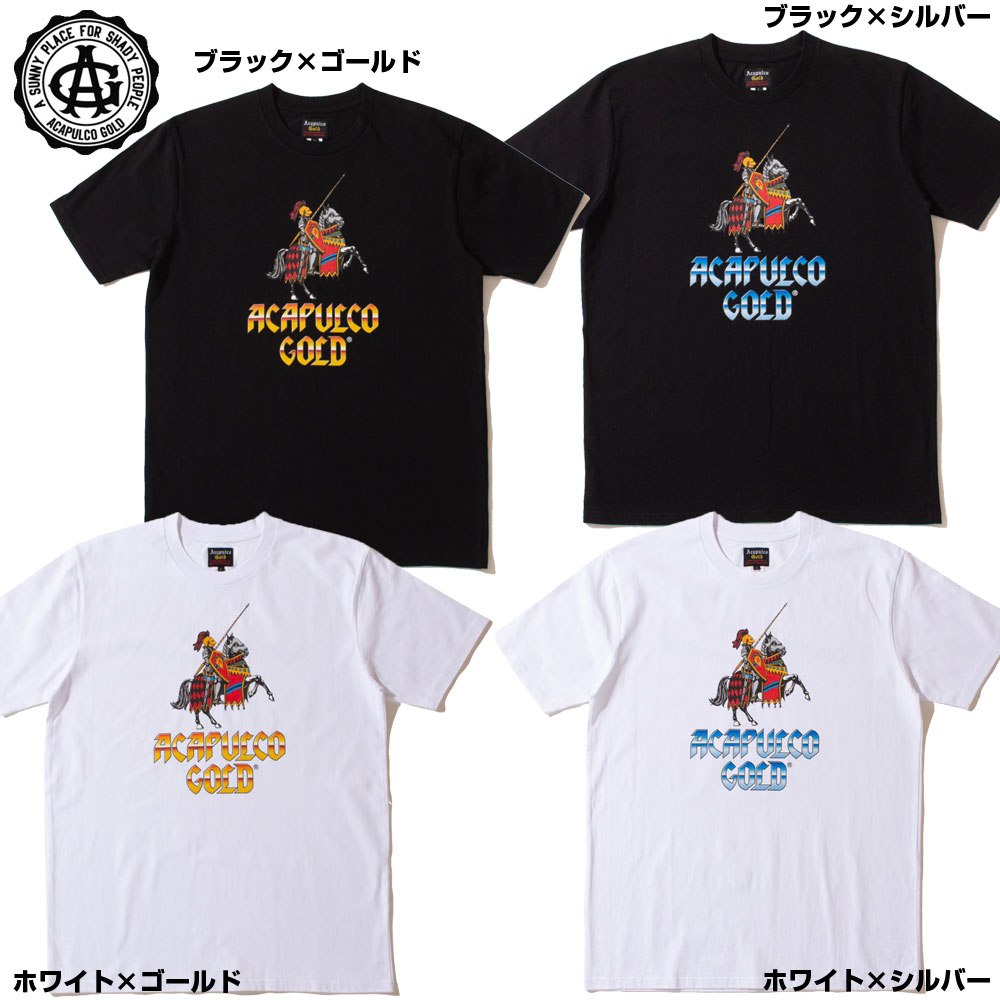 【Acapulco Gold/アカプルコゴールド】Tシャツ 半袖 コットン/6.5oz 100％ COMBED COTTONストリート スケーター メンズファッション