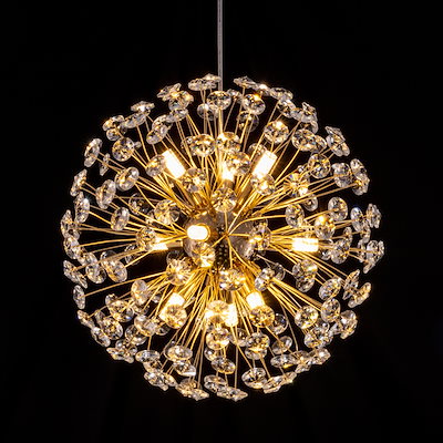 Qoo10] Chende ペンダントライト クリスタル 樹氷 シャ : 照明