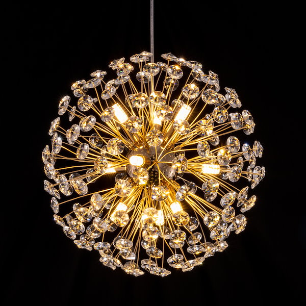 Chende ペンダントライト　シャンデリア　クリスタル Qoo10] Chende ペンダントライト クリスタル 樹氷 シャ