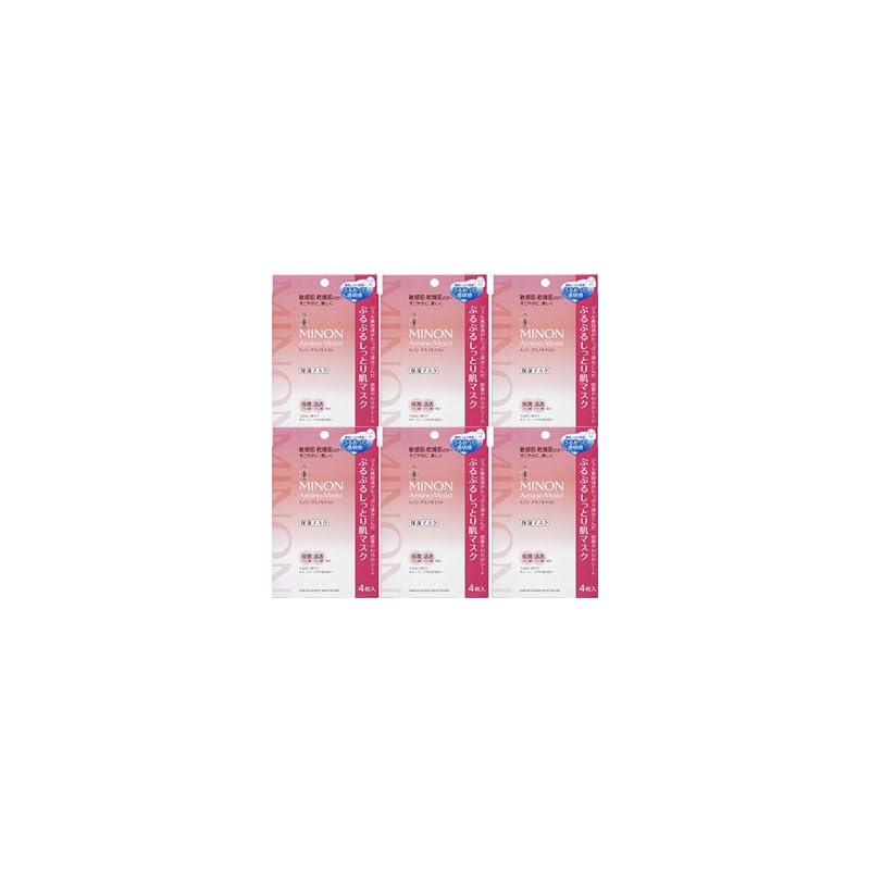 【６個】ミノン アミノモイスト ぷるぷるしっとり肌マスク 22mL×4枚入x6個(4987107616647)