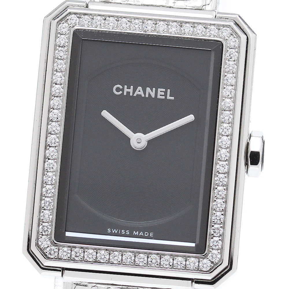 シャネル CHANEL H4877 ボーイフレンド ツイード ダイヤベゼル クォーツ レディース _862780【中古】