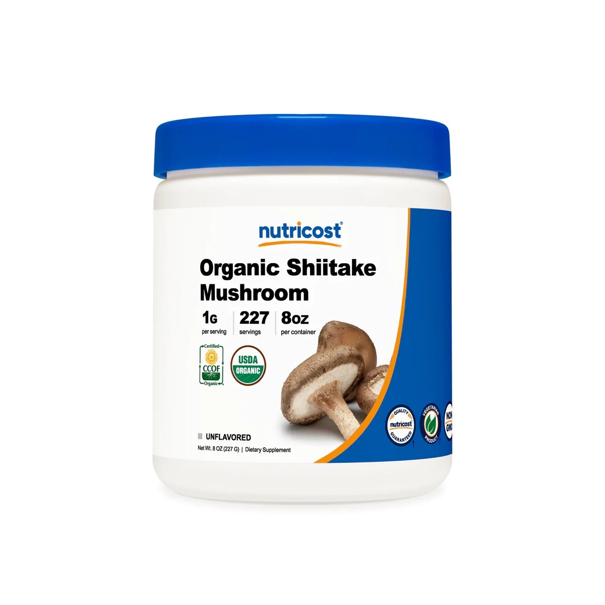 [USA] Nutricost ニュートリコスト オーガニック Shiitake Mushroom パウダー. 8oz