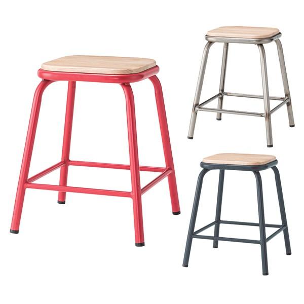 ロースツール 椅子 黒 赤 銀 アンティーク風 8,865円