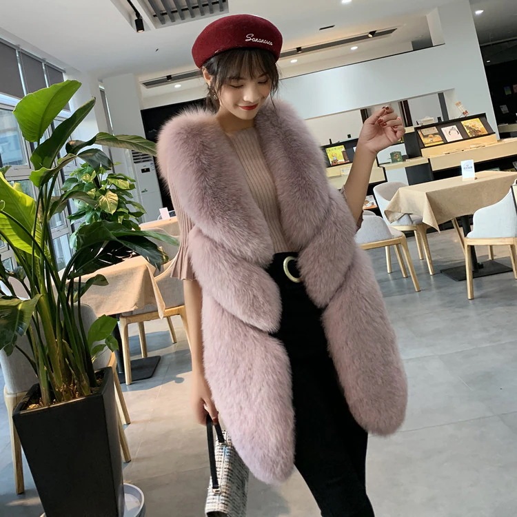 大満足のレビュー多数 早い者勝ち 新 女性 中長セクション 韓国 スリム 暖かい タンクトップ Ｖネック 百掛け イミテーションフォックス ファー ベスト 大きいサイズ 4,892円