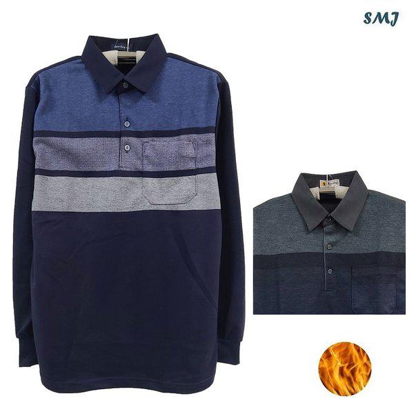 SMJ1761 メンズ起毛Tシャツ 中年男性 冬Tシャツ