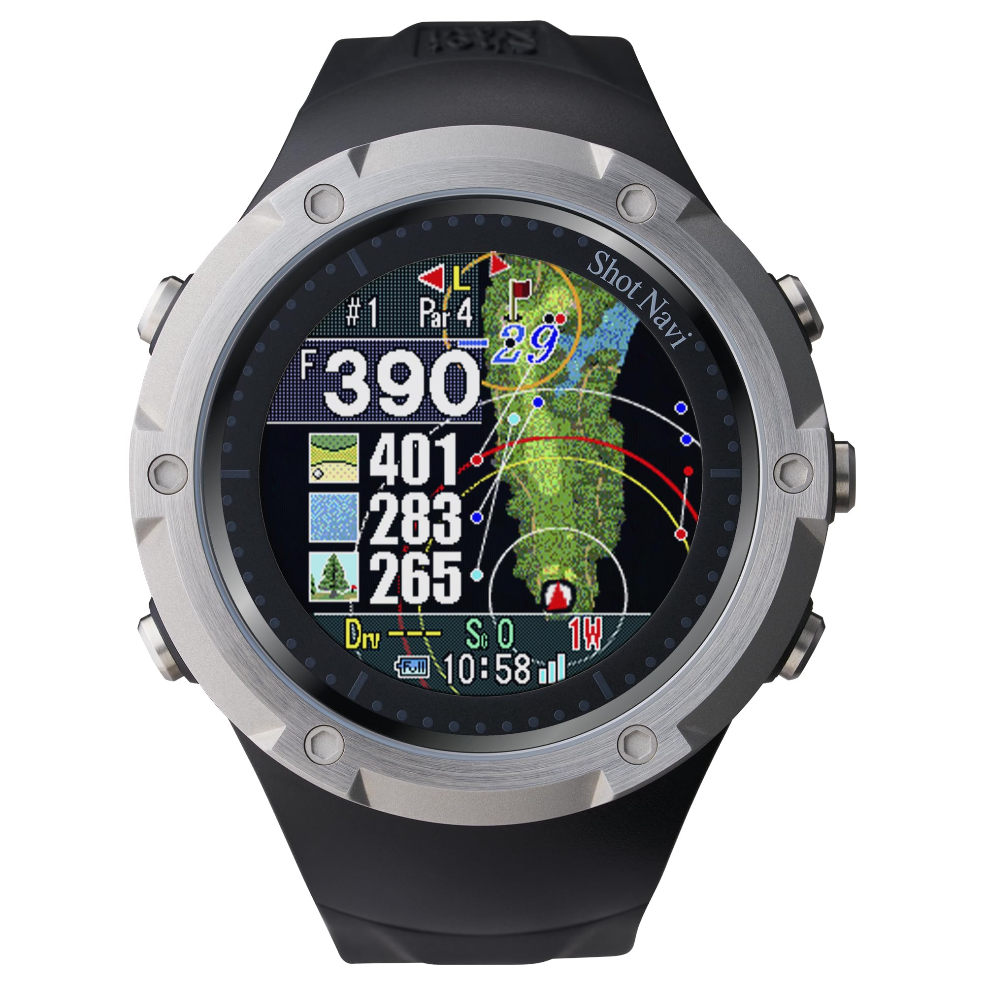 Shot Navi (ショットナビ) Evolve SE 1.2インチカラー液晶 最新GPSチップ「M10」搭載 日本製(国内ISO9001認定工場生産) GPSゴルフナビ ゴルフ距離計 GPSナビ