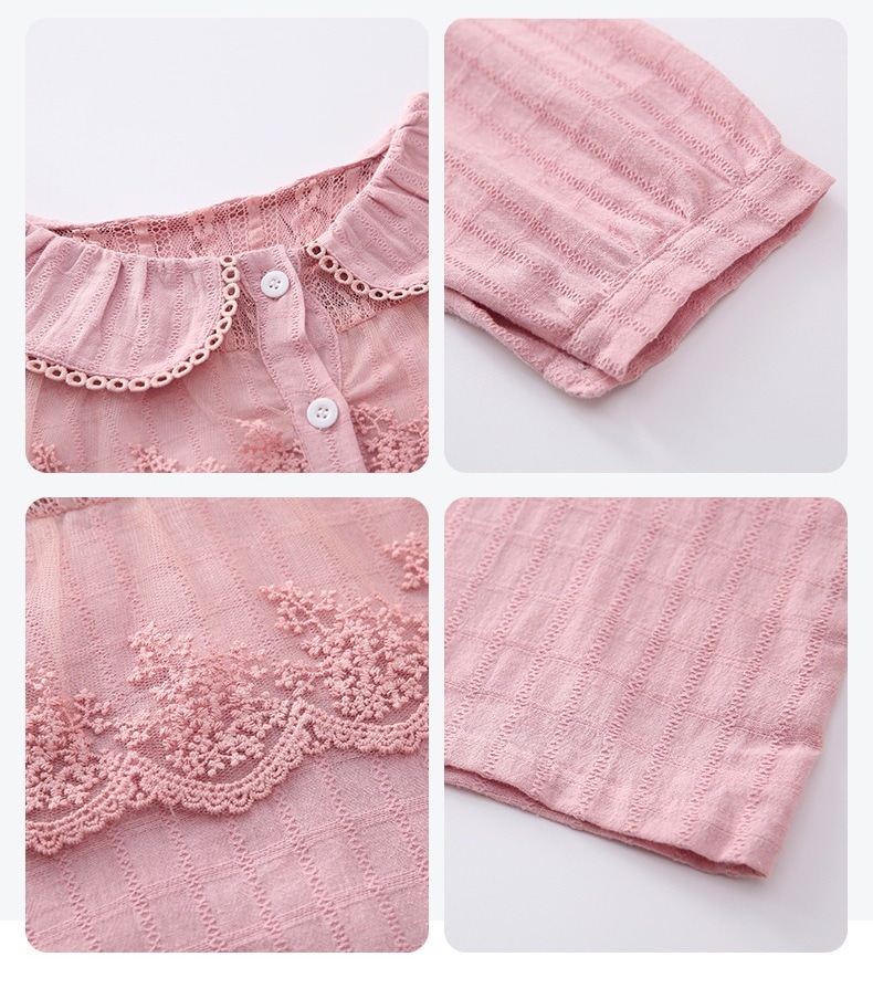 学生服 レース付き 卒業式 ブラウス 長袖 キッズ 子供服 白 ブラウス ブラウス シャツ 子供 シャツ ジュニア フォーマル 入学式 ピンク 卒園式 シャツ