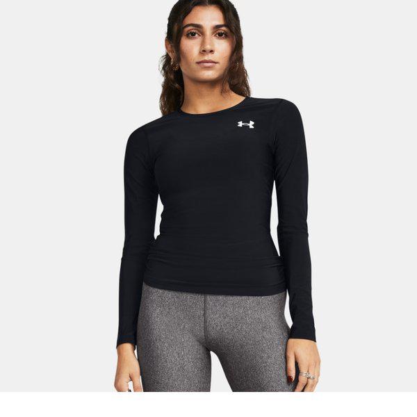 1387697-001 ブラック 女性 OG ヒートギア コンプレッション 長袖 機能性 運動着 ヘルス トレーニング Tシャツ