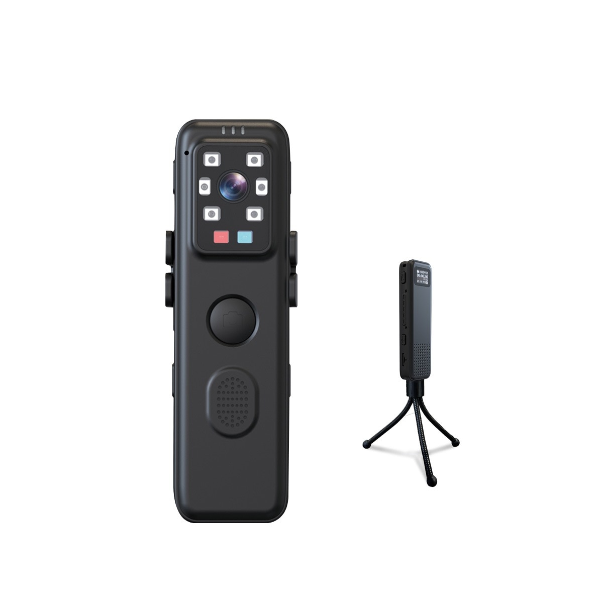 小型防犯カメラ 暗視 長時間連続録画 クリップ wifi モニター 日本語取説 ボイスレコーダー ICレコーダー 簡単操作 iOS Android Windows 1ヶ月保証