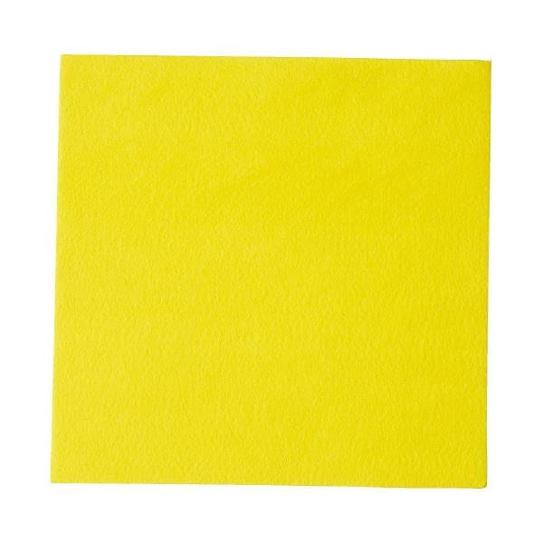 （まとめ）工作フェルト 単色（5枚） 黄 300mmx300mm[x5セット]