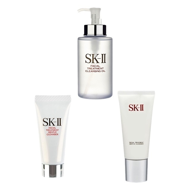 エスケーツー（SK-II／SK2） ピテラベーシックケア 洗顔3点セット/FTクレンジングオイル 250ml ＋ FTジェントルクレンザー 120g ＋ FTジェントルクレンザー 20g