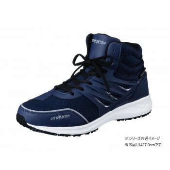 福山ゴム工業　作業靴 CITY HUNTER 700　27.0cm ネイビー EE70300