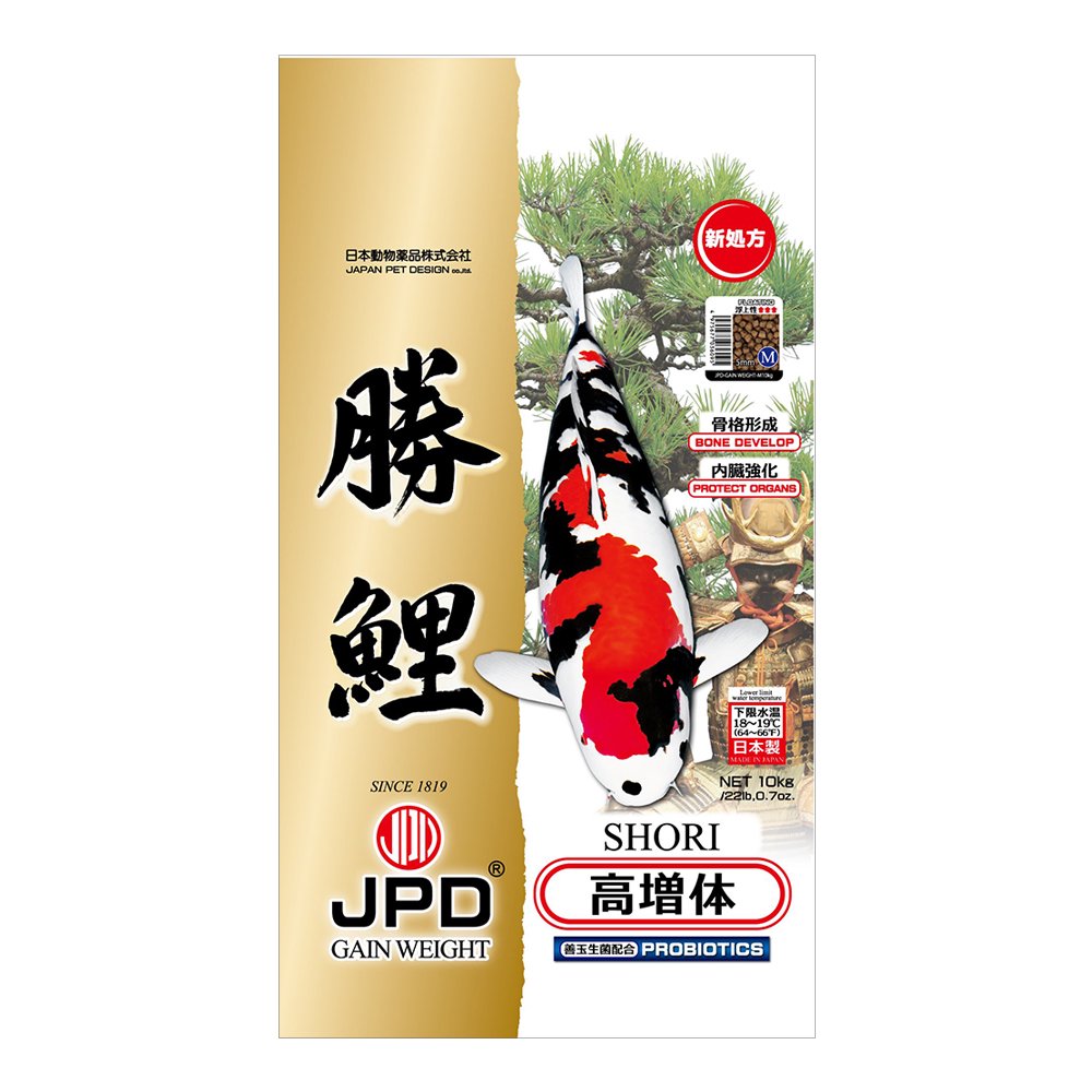 日本動物薬品　ニチドウ　勝鯉　浮上性　Ｍ　１０ｋｇ　ＣＲＣ10―41―70―10―00
