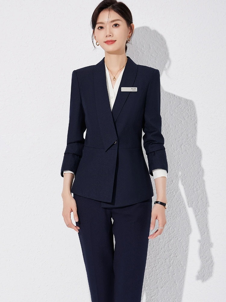 スーツ 外套 レディース グレー フォーマル ウェイター 美容師 仕事服 秋春用 職業用 制服 6,622円