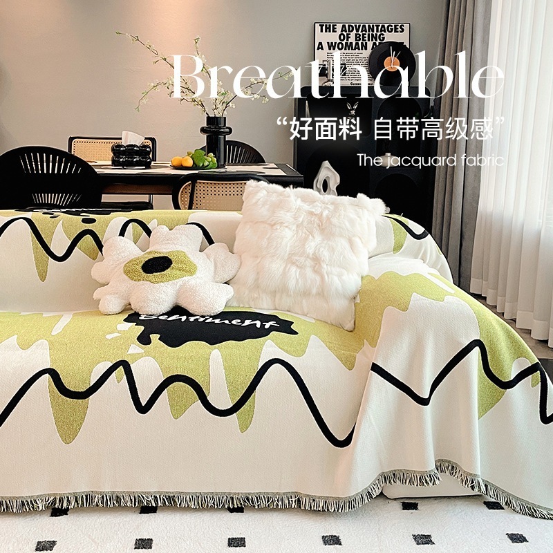 シェニール織ソファカバーソファタオル万能ソファカバー高級四季ソファタオル猫爪防止一体型カバー