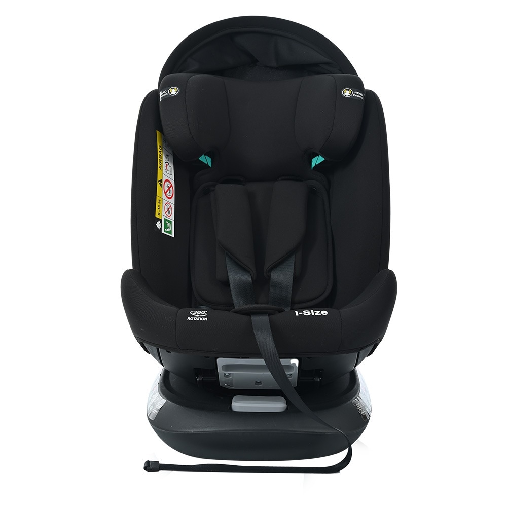 【国内発送】319【トップテザー】チャイルドシート 新生児 ISOFIX 0歳～12歳 360度回転式 40～150cm ジュニアシート 調節可能 洗える キャノピー付き ベビーシート 出産祝い 車【