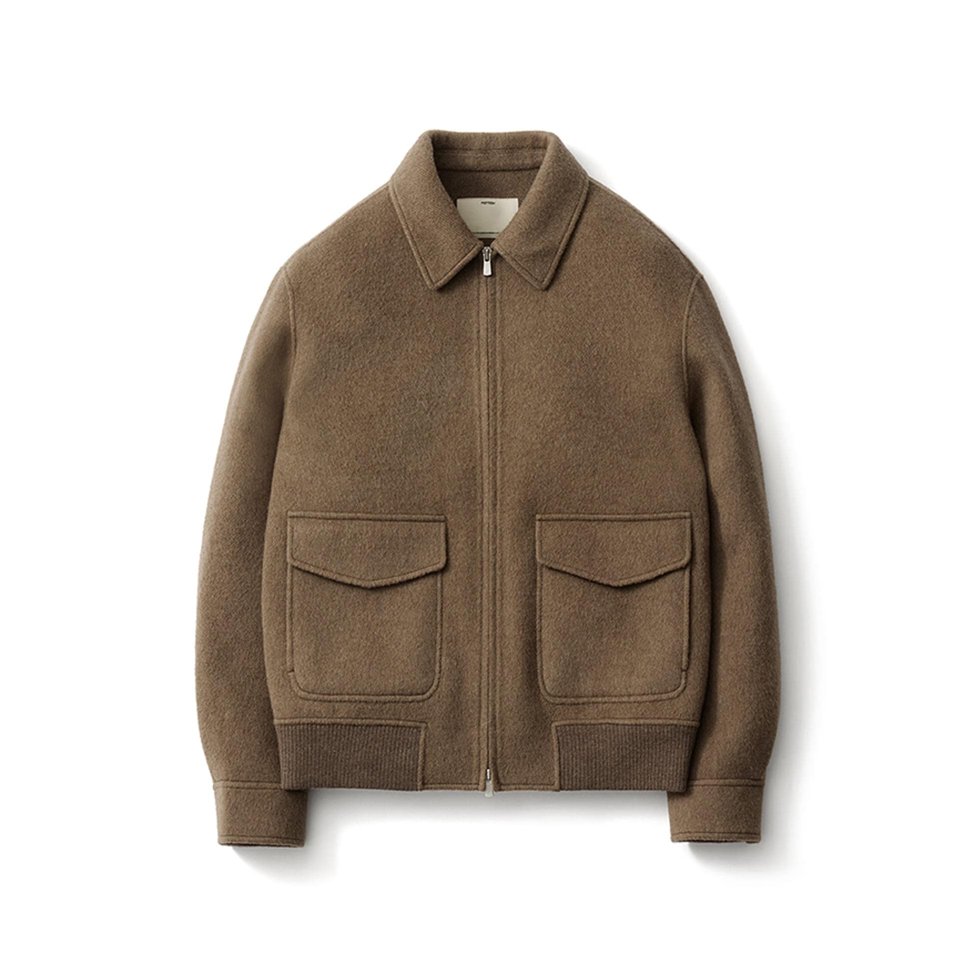 【POTTERY】 CASHMERE A-2 JACKET : CAMEL BROWN