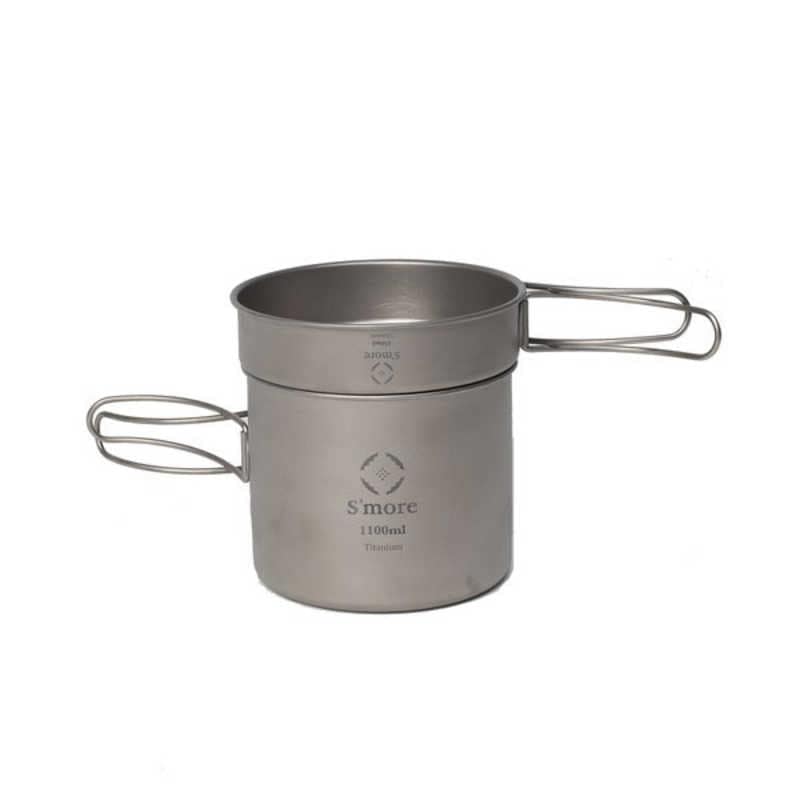 SMORE　Titanium Cook Set チタンクッカー2点セット(M) SMOrsUT001CSaMslv　SMOrsUT001CSaMslv