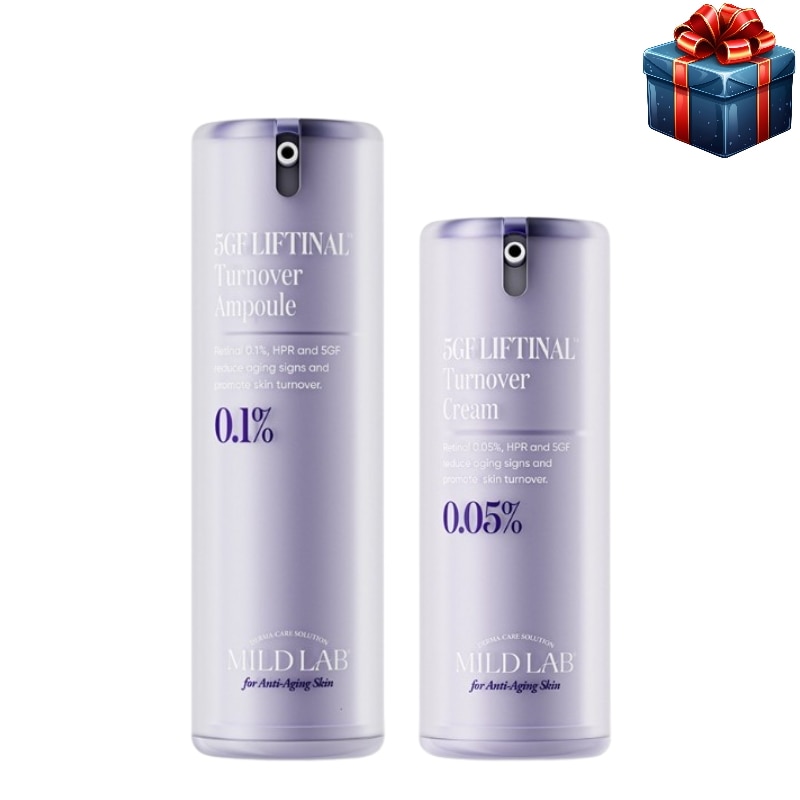 [毛穴弾力セット] 5GF リプティナル ターンオーバー アンプル 30ml + クリーム 15g 韓国コスメ 水分保湿 鎮静 栄養 ツヤ ハリ 毛穴ケア トーンアップ 毛穴弾力 レティナルの中の保湿